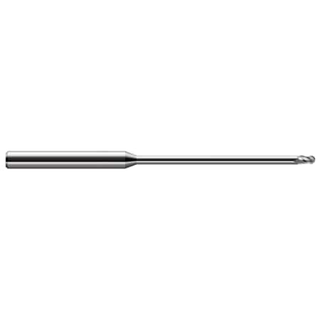 Harvey Tool Miniature End Mill - Ball - Long Reach, Stub Flute, 0.0310" (1/32) 59431